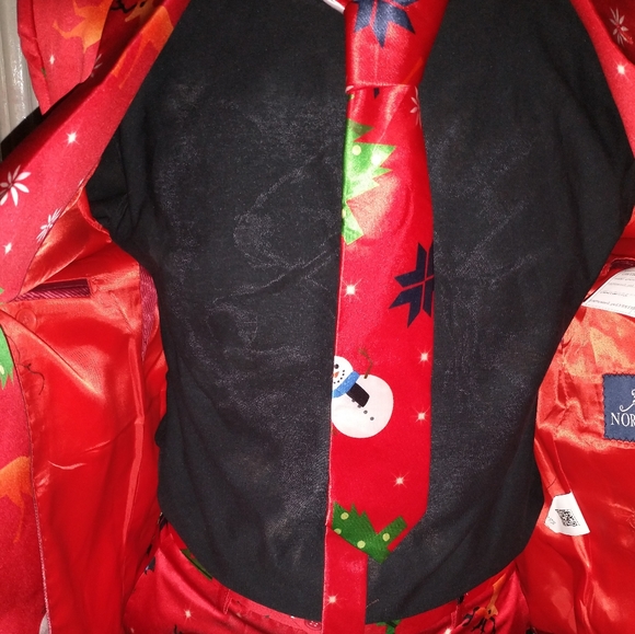 NOROZE MEN SLIM-FIT SANTA SUIT - Picture 7 of 11